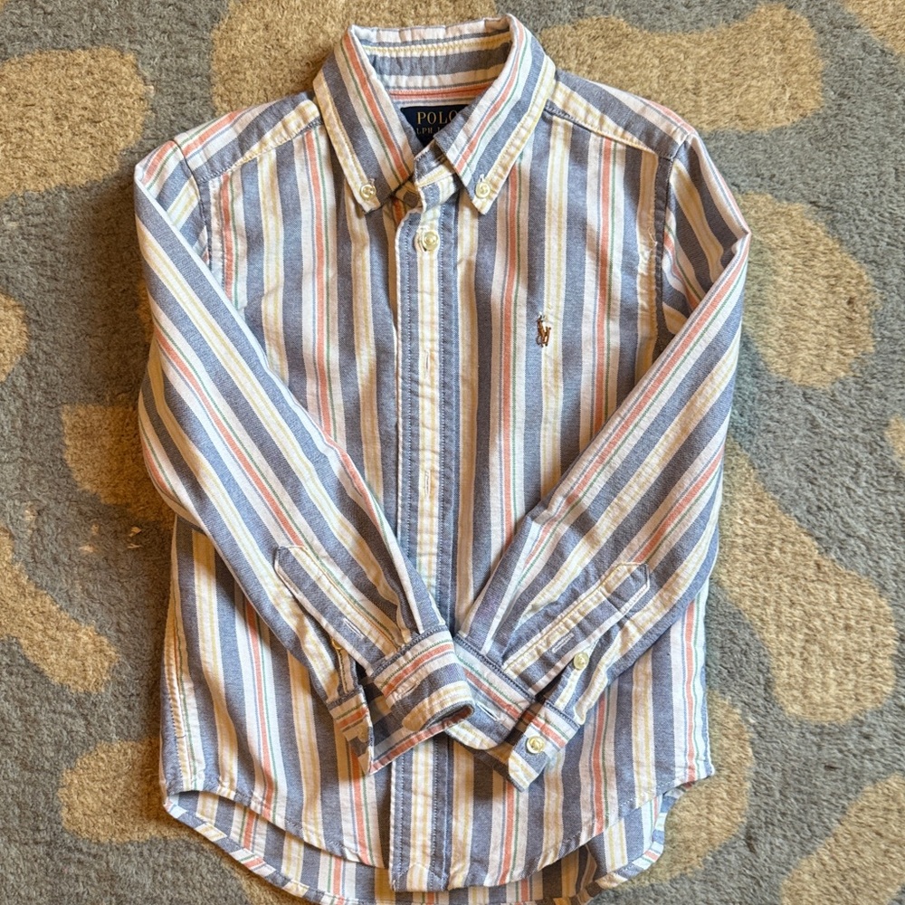 Polo by Ralph Lauren Boys' Multi-Stripe Button-Down Shirt